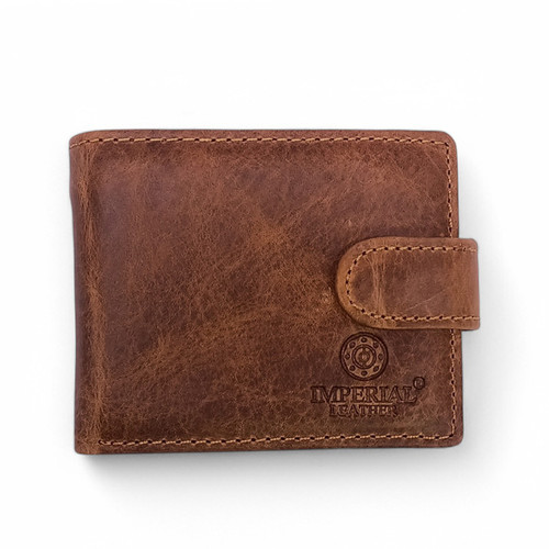 Imperial Leather Bi-Fold Wallet - Dark Brown