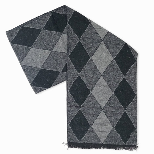 Men's Classic Plaid Muffler – Thick & Cozy Winter Accessory