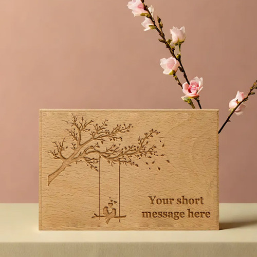 Personalized Laser Engraved Wooden Plaque Board (Small)