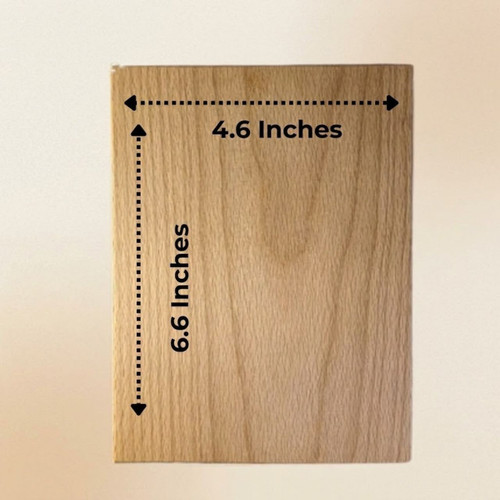 Personalized Laser Engraved Wooden Plaque Board (Small 4.6 x 6.6 Inches) WPH-12