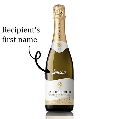 Personalize Name On Jacob's Creek Chardonnay Pinot Noir 750ml