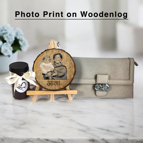 Grey Clutch Bag & Custom Frame with Berry Jar Combo