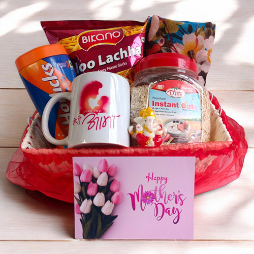 Elegant Shawl & Treats Gift for Mom