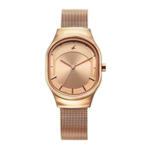 Fastrack Snob X Rose Gold Dial Watch for Girls