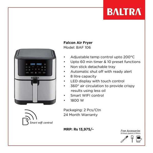 Baltra Falcon Air Fryer 8 Ltr (BAF 106)