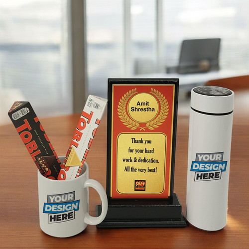 Corporate Appreciation Gift with Toblerone & Personalized Gift Set