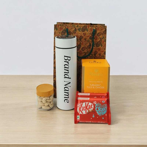 Premium Gift Set: Tumbler, Rakura Tea, Chocolates & Cashews