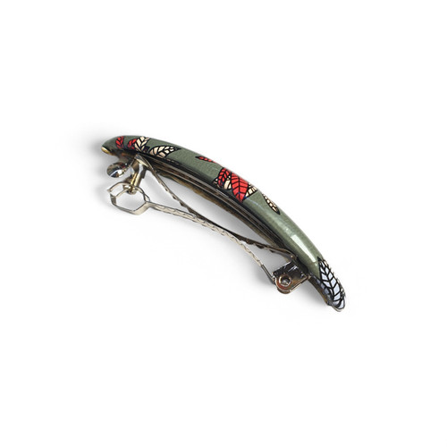 Aesthetic Floral Hair Clip-Green