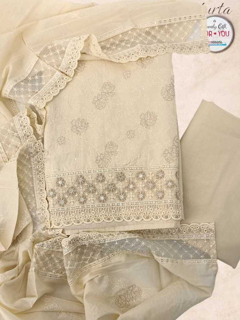 Cotton Kurta with Accessories, & Dry Nuts for Mother's Day Giftmandu