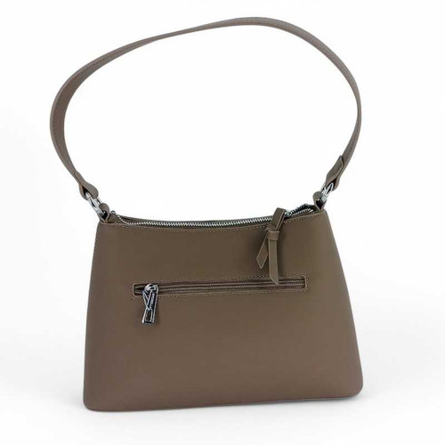 Chrisbella Coffee Color PU Shoulder Bag with Adjustable Strap and Purse Giftmandu