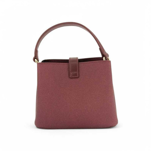 Chrisbella Red Wine Handbag with Strap and Button Closure Giftmandu