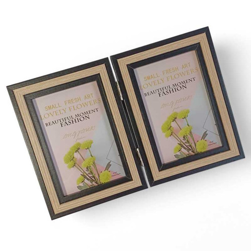 Foldable Two-Sided Photo Frame- Black Color Giftmandu