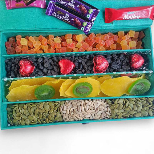 Celebration Box: Assorted Dry Fruits, Nuts & Sweets Giftmandu