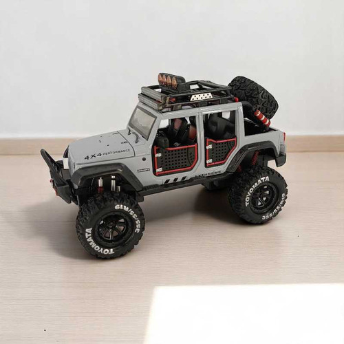 Metal Scale Model Toy Car in Grey Colour with Light & Sound Giftmandu