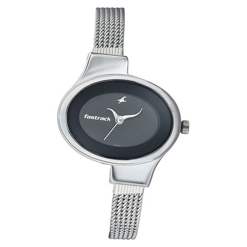 Fastrack Black Dial Analog Watch for Women (6015SM02)
