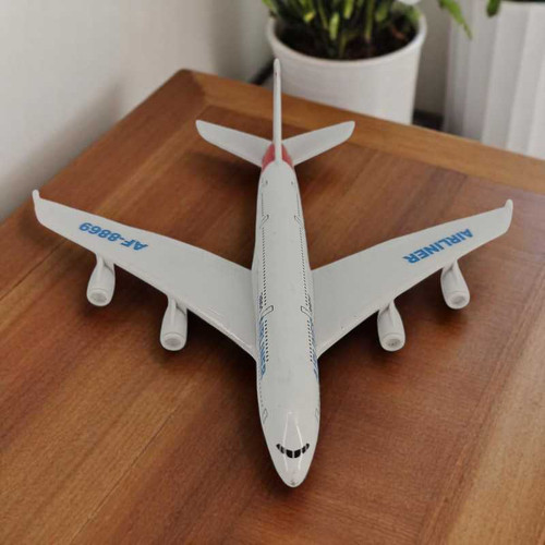 White Die-cast Plane