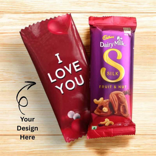 Personalized Wrapper for Cadbury Dairy Milk Silk Fruit & Nut -55g
