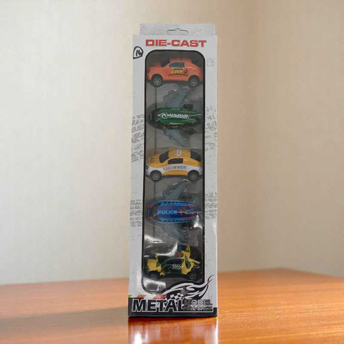 Mini Toy Car & Plane Set – 5 Pcs