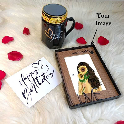 Birthday Gift with Photo Frame & Mug