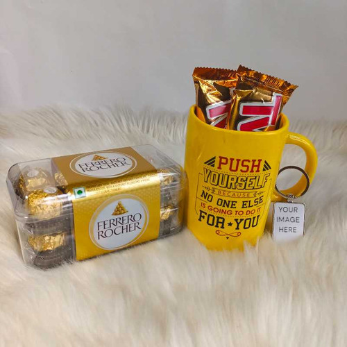 Quote Hole Mug with Chocolate Delight