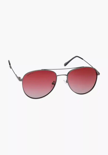 Fastrack Polarized Pink Lens 55 MM Aviator Sunglasses