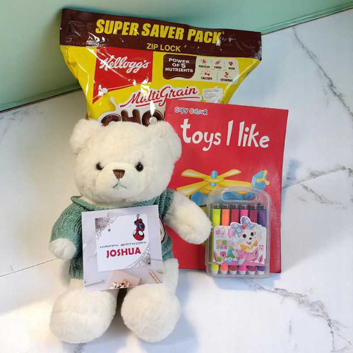 Birthday Coloring with Soft and Sweet Combo for Kids