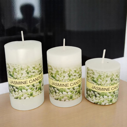 3-Piece Jasmine Scented Candle Set