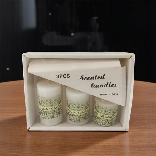 3-Piece Jasmine Scented Candle Set
