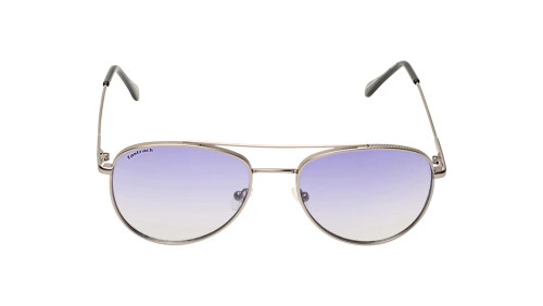 Fastrack Matt Light Gun Aviator Unisex Sunglasses -M256BU2