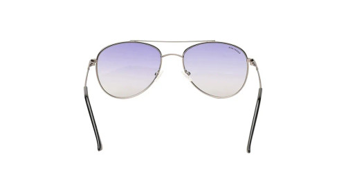 Fastrack Matt Light Gun Aviator Unisex Sunglasses -M256BU2
