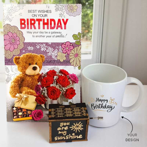 Birthday Gift Set – Mug, Rhythm Box and Card