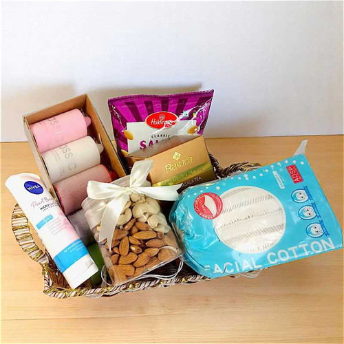 Self Care Hamper with Snack for Her