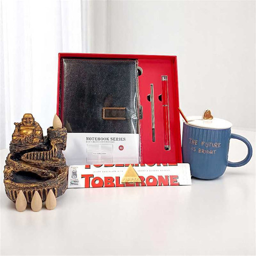 Inspiration & Indulgence Set with Buddha Burner & Toblerone
