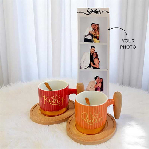 Anniversary Gift Set With Mugs And Personalized Card