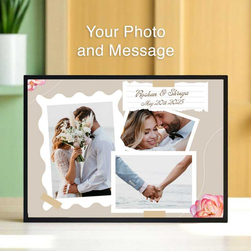 Personalized Keepsake Frame with Photos &Custom Message