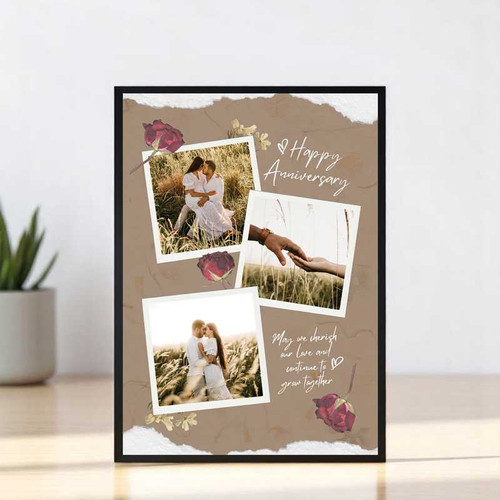 Happy Anniversary Printed Cutom Photo Frame