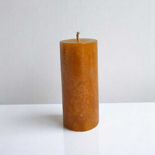 Orange Color Round Shaped Candle
