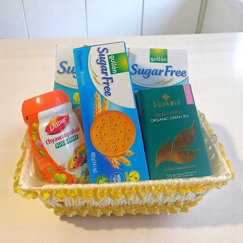 Sugar-Free Wellness Gift Hamper with Herbal Tea