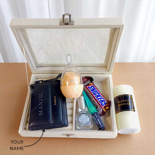 Jewellery Gift Box with Personalized Wallet for Her
