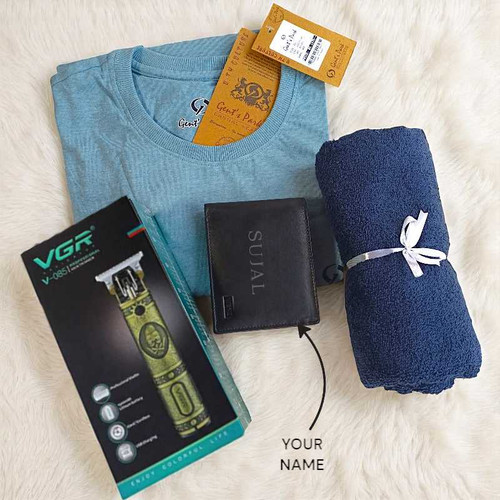 Men's Gift Combo with T-Shirt & Personalized Wallet