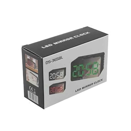 LED Mirror Clock DS-3658L 6945647965807 Giftmandu