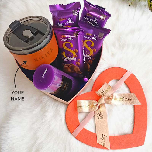 Sweet & Cozy Gift with Personalized Glass Sipper