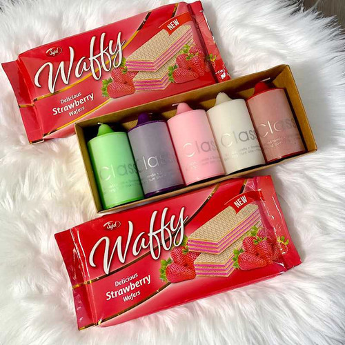 Sweet Moments Gift Set with Waffy Chocolates & Candles