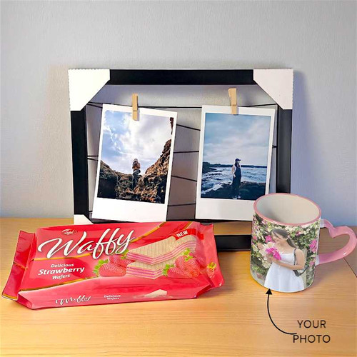 Photo Frame with Personalized Mug & Chocolate