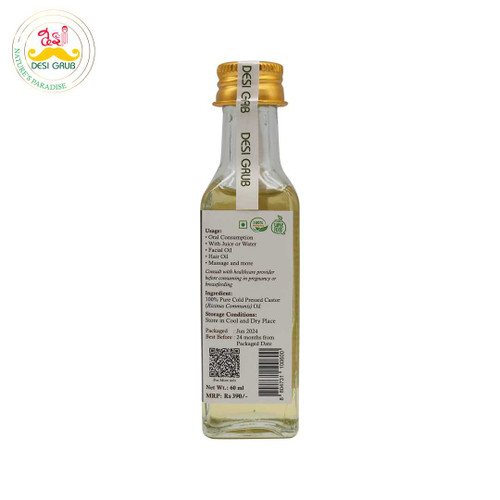 Desi Grub Castor Oil 60ml CAO060 Giftmandu