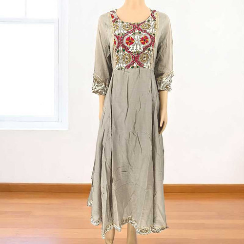 Cotton Kurta Tops - Light Grey KRST40-LA