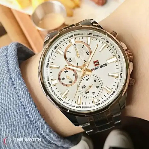 Naviforce NF9089 RoseGold/Silver Digital Watch NF9089