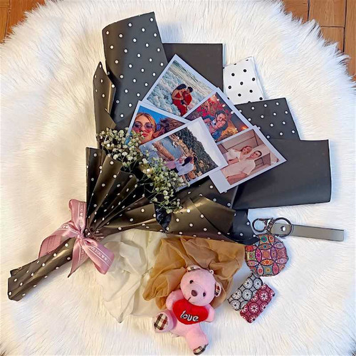 Personalized Photo Bouquet Gift Set with Cute Accessories NKS-863