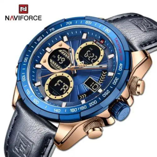 Naviforce NF9197 Blue/RoseGold Digital Watch NF9197