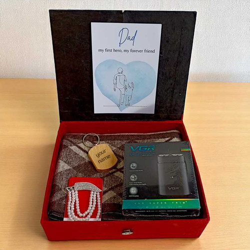 Personalized Grooming And Style Gift Box for Dad NKS-890
